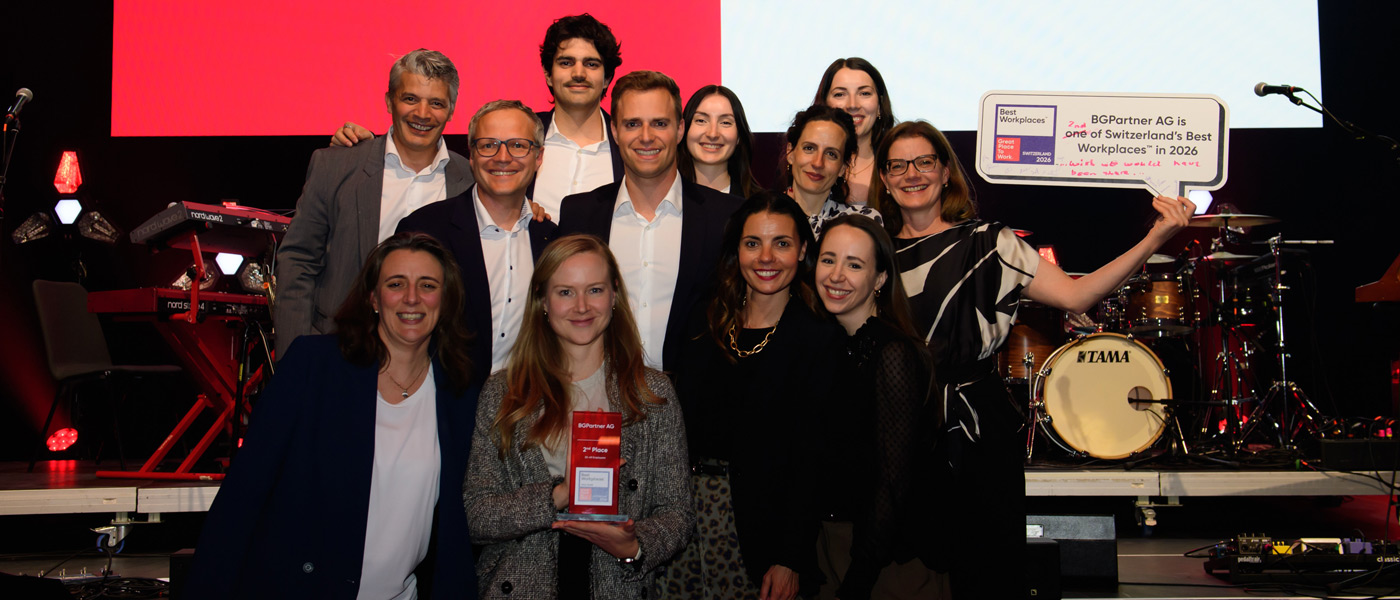 BGPartner once again recognised as a &laquo;Best Workplace™&raquo; &ndash; ranked 2nd in Switzerland
